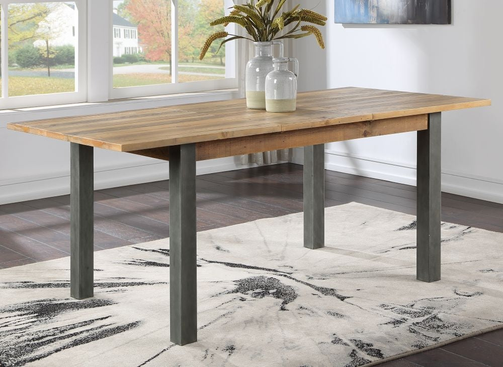 Urban Elegance Reclaimed Wood 6 Seater Extending Dining Table