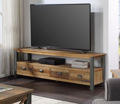 Urban Elegance Reclaimed Wood Large Widescreen TV Cabinet