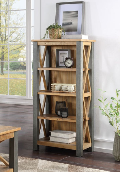 Urban Elegance Reclaimed Wood Small Bookcase