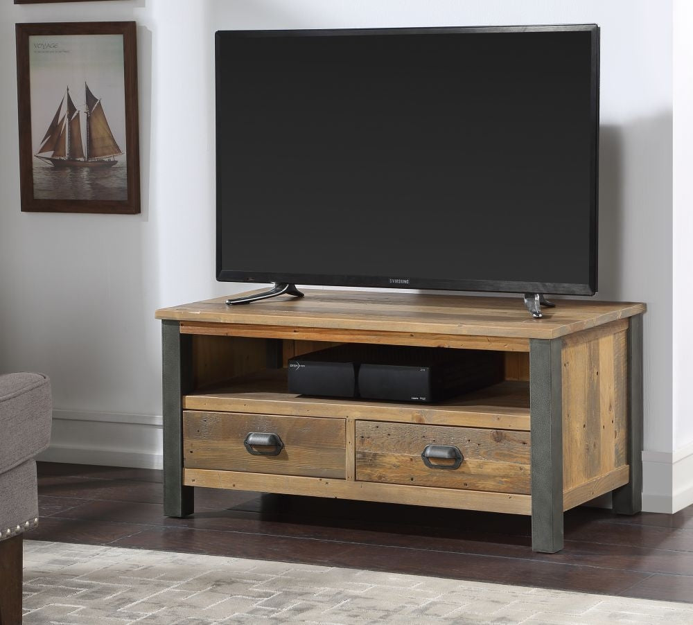 Urban Elegance Reclaimed Wood Widescreen TV Cabinet