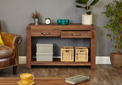 Shiro Walnut Console Table