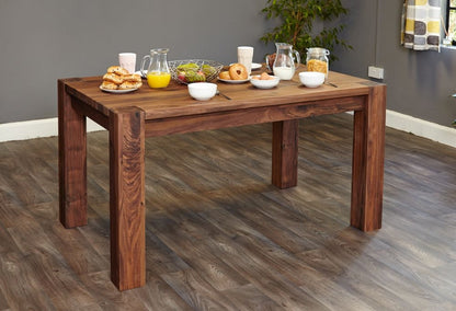 Shiro Walnut Medium Dining Table - 6 Seater