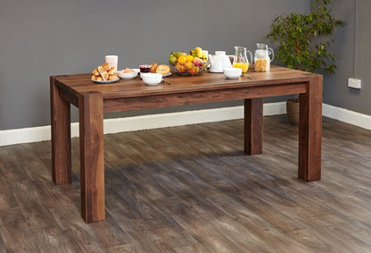 Shiro Walnut Large Dining Table - 6 Seater