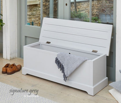 Signature Grey Painted Hallway Storage Bench