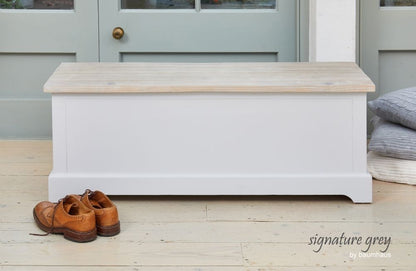 Signature Grey Painted Hallway Storage Bench