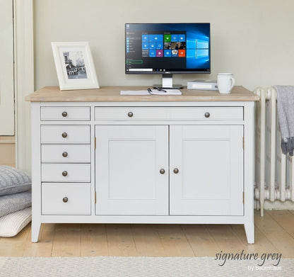 Signature Grey Painted Hidden Home Office Desk