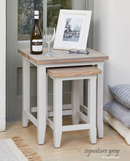 Signature Grey Painted Nest of Tables