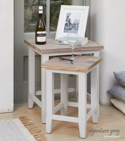 Signature Grey Painted Nest of Tables