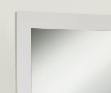 Signature Grey Painted Rectangular Mirror - 81cm-111cm