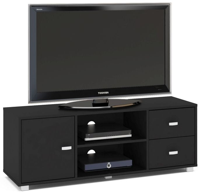 Covent 120cm Black 1 Door TV Unit