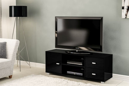 Covent 120cm Black 1 Door TV Unit