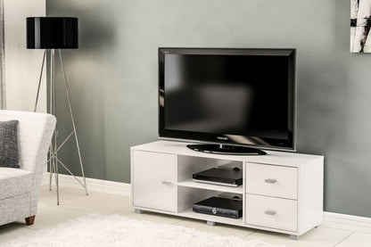 Covent 120cm White 1 Door TV Unit