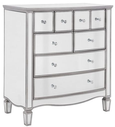 Elysee Mirrored Glass Multi Drawer Chest