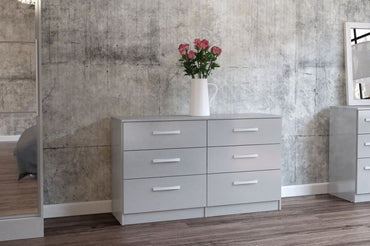 Lynx Grey 6 Drawer Chest