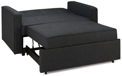 Otto Grey Fabric Small Pull-Out Sofabed - 2 Seater