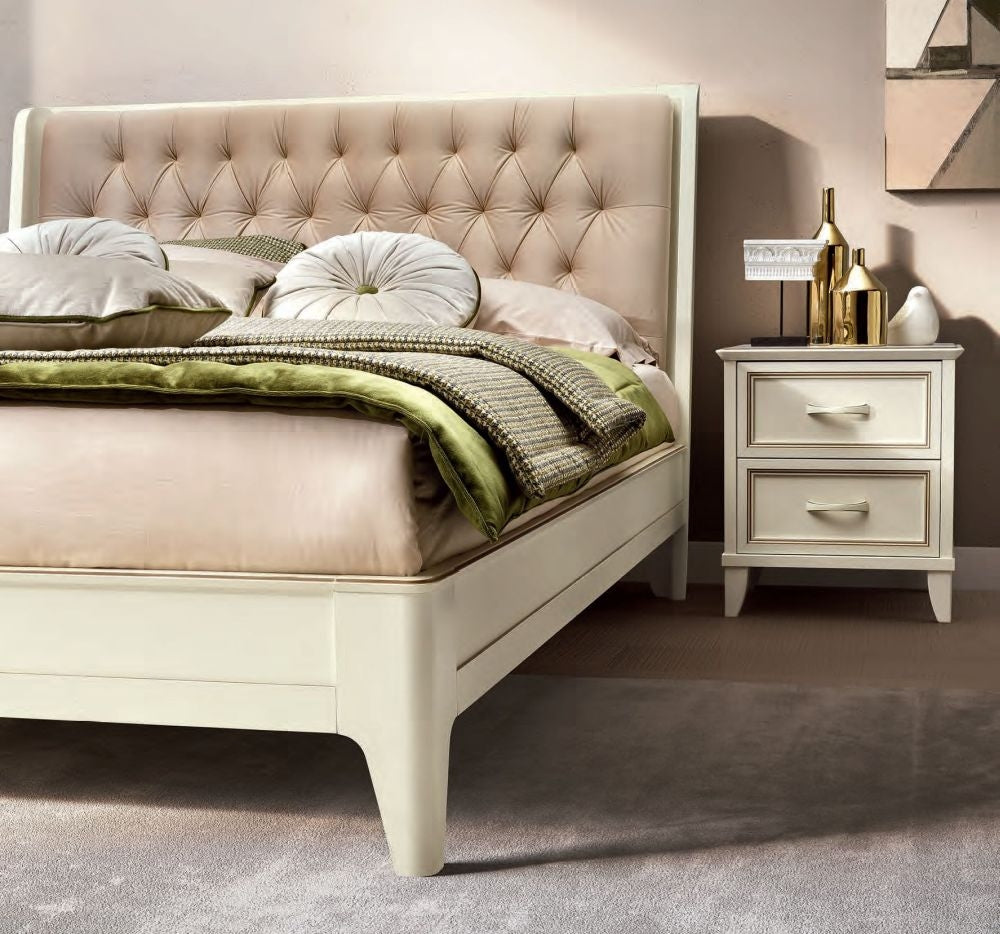 Camel Giotto Night Bianco Antico Italian Bed