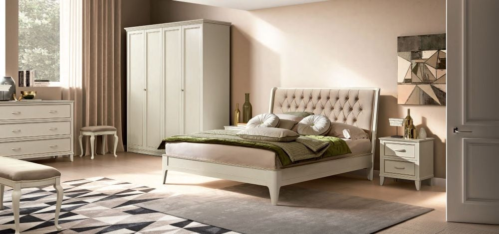 Camel Giotto Night Bianco Antico Italian Bed