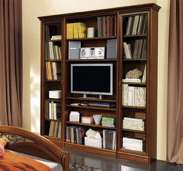 Camel Nostalgia Night Walnut Italian Bookshelf Module