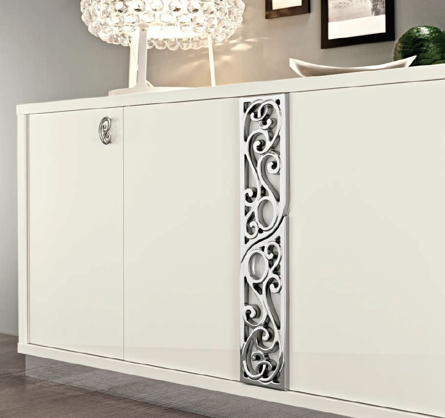 Camel Roma Day White Glamour Italian Large Buffet Large Sideboard