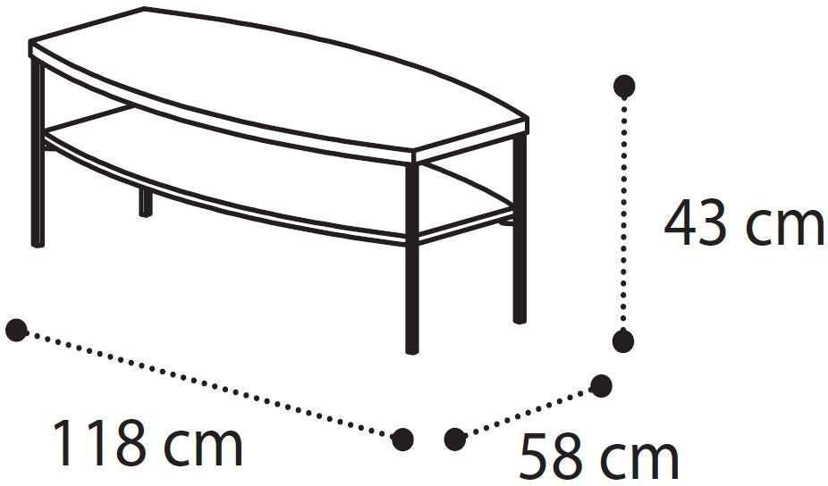 Camel Roma Day White Italian Coffee Table