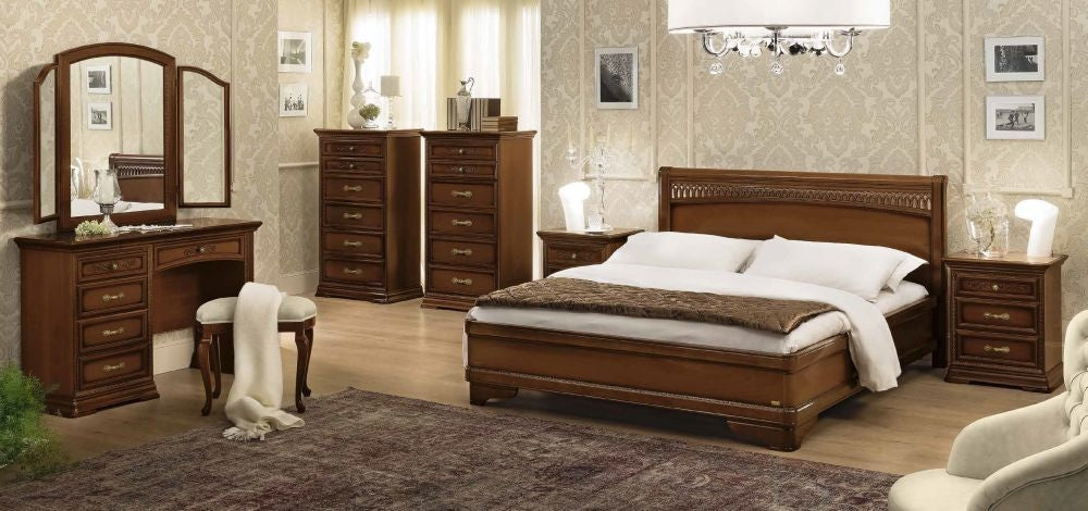 Camel Torriani Night Walnut Italian 6 Drawer Chest