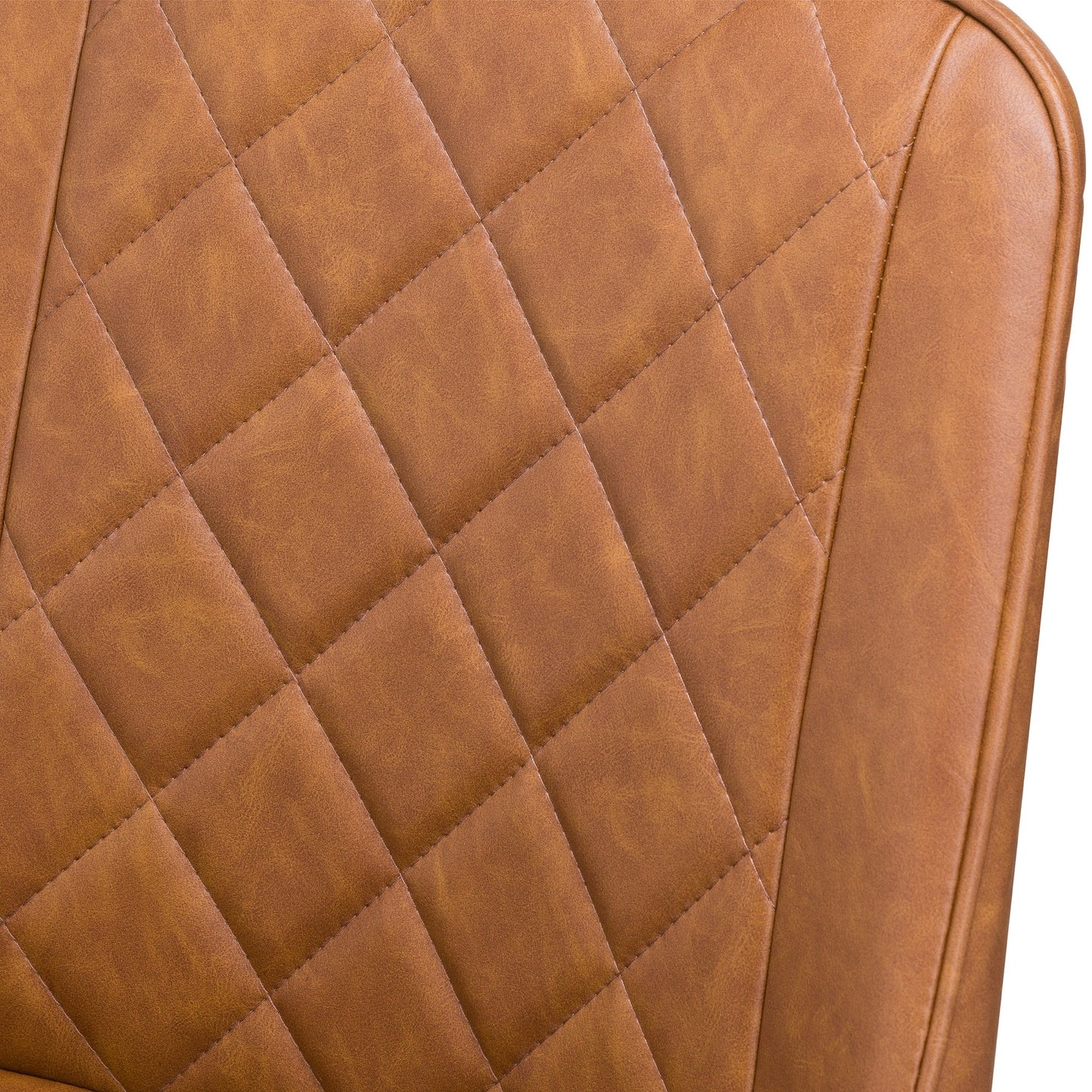 Oslo Brown Faux Leather Dining Chair (Sold in Pairs)