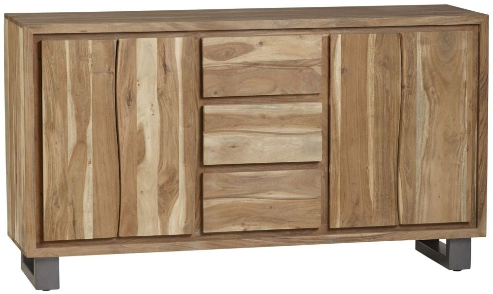 Baltic Live Edge Matt Lacquer 4 door 3 Drawer Large Sideboard