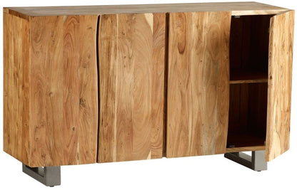 Baltic Live Edge Matt Lacquer 4 Door Sideboard