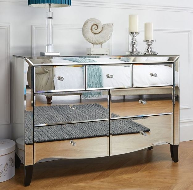 Palermo Mirrored Multi Drawer Chest