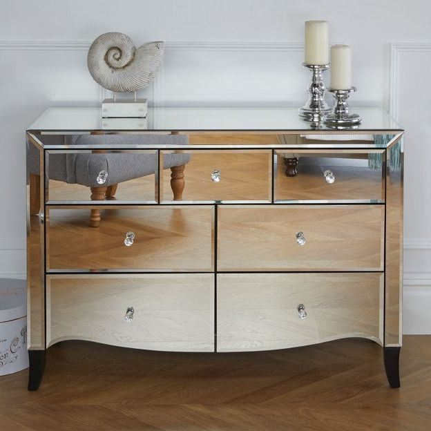 Palermo Mirrored Multi Drawer Chest