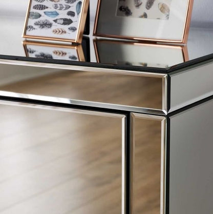 Seville Mirrored 3 Drawer Small Chest