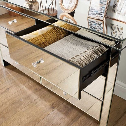 Seville Mirrored 3 Drawer Small Chest