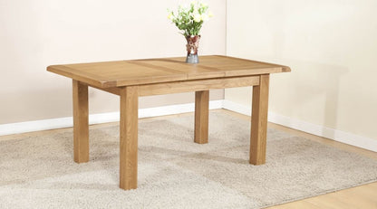 Dorset Oak Large 4 Seater Extending Dining Table