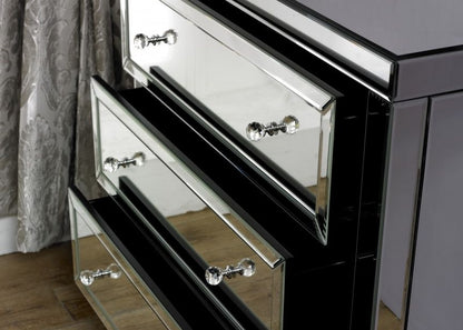 Valencia Mirrored 3 Drawer Small Chest