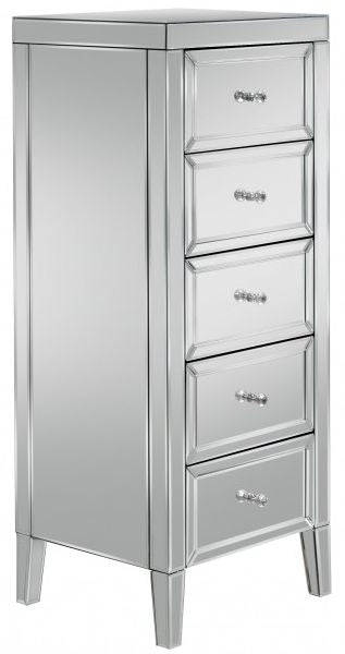 Valencia Mirrored 5 Drawer Chest