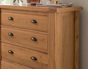 Vida Living Breeze Oak 4 Drawer Chest