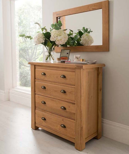 Vida Living Breeze Oak 4 Drawer Chest