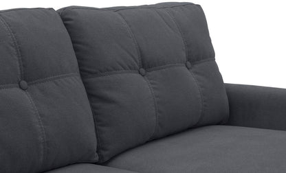 Vida Living Olten Charcoal Fabric 2 Seater Sofa