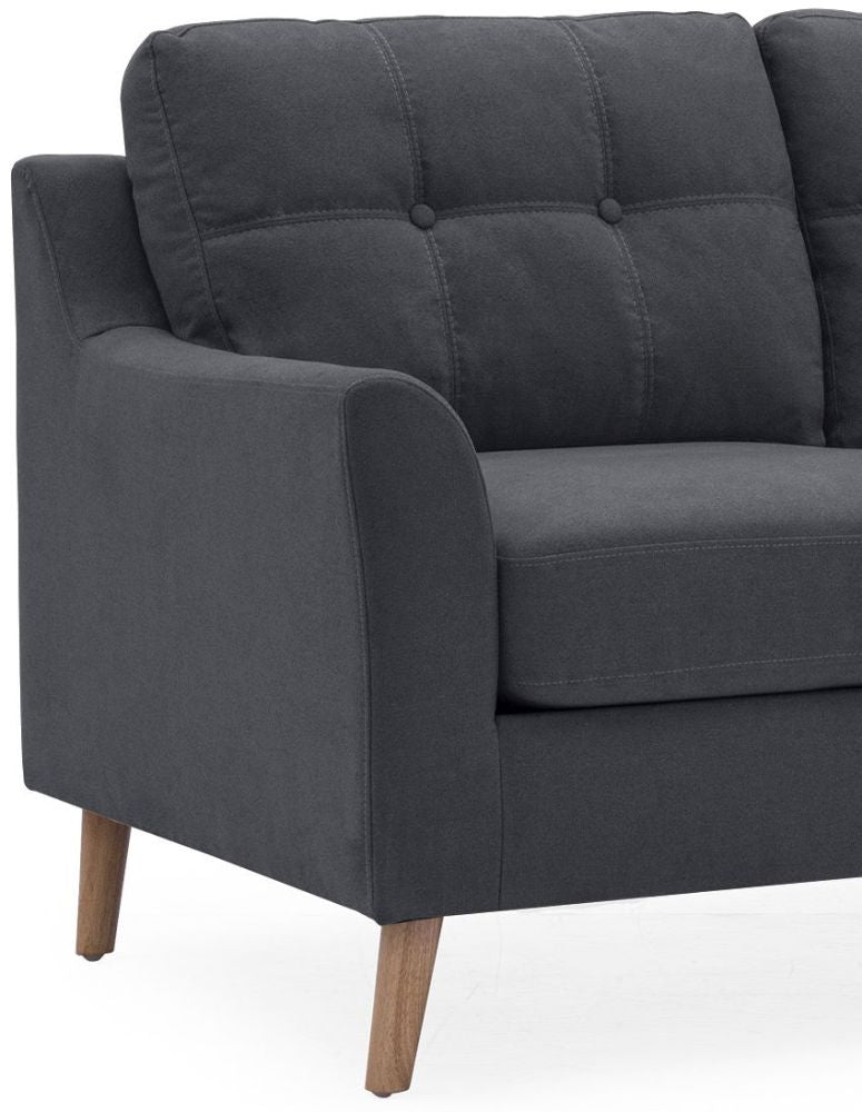 Vida Living Olten Charcoal Fabric 2 Seater Sofa