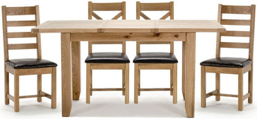 Vida Living Ramore Oak 4 Seater Extending Dining Table