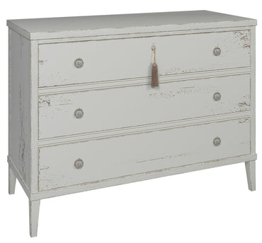 Willis and Gambier Atelier Distressed White 3 Drawer Chest