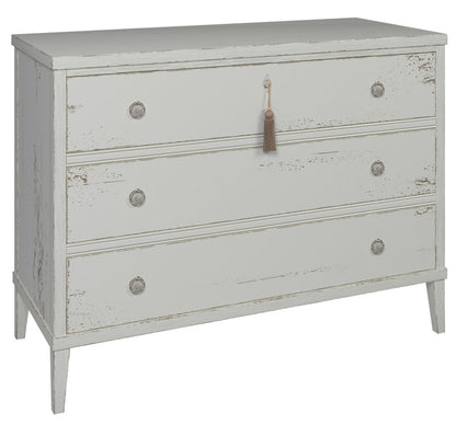 Willis and Gambier Atelier Distressed White 3 Drawer Chest