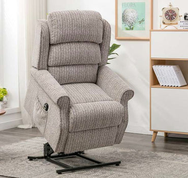 Windsor Natural Fabric Electric Lift and Tilt Recliner Armchair