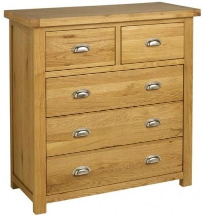 Woburn Rustic Oak 3+2 Drawer Chest