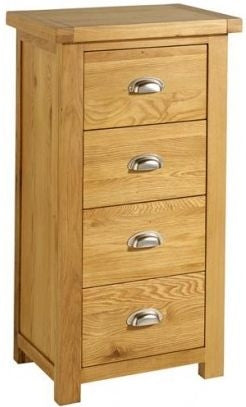 Woburn Rustic Oak 4 Drawer Tall Chest