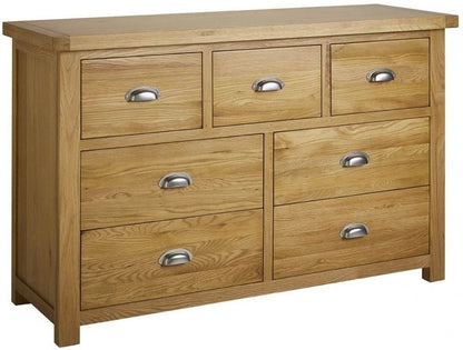 Woburn Rustic Oak 4+3 Drawer Chest