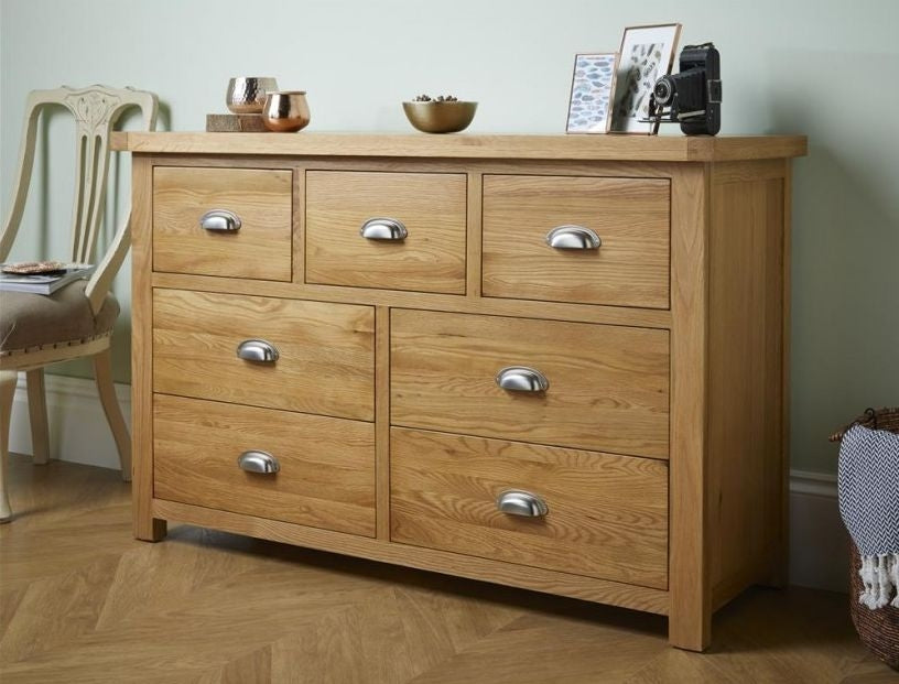 Woburn Rustic Oak 4+3 Drawer Chest