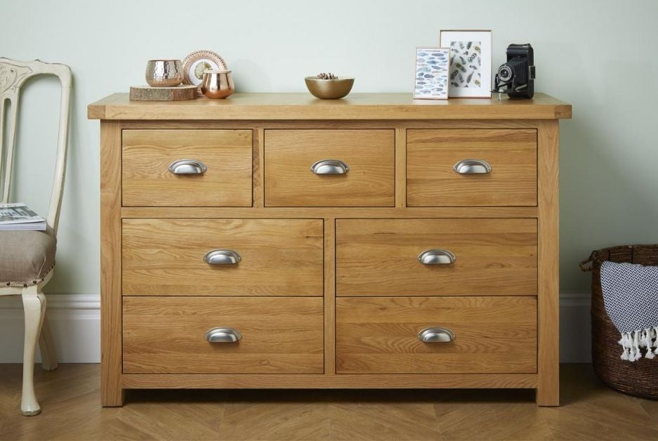 Woburn Rustic Oak 4+3 Drawer Chest