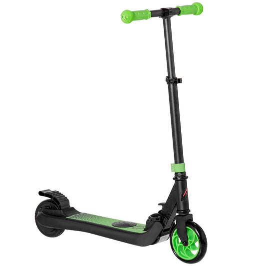 HOMCOM olding Electric Scooter with Brake, for Ages 6+ Years, 8km/h Maximum Speed, Green