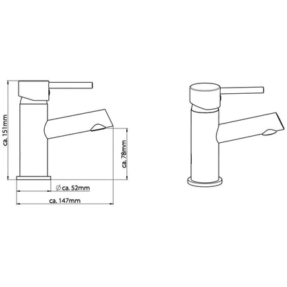 Schãœtte Basin Mixer Tap Laurana Chrome